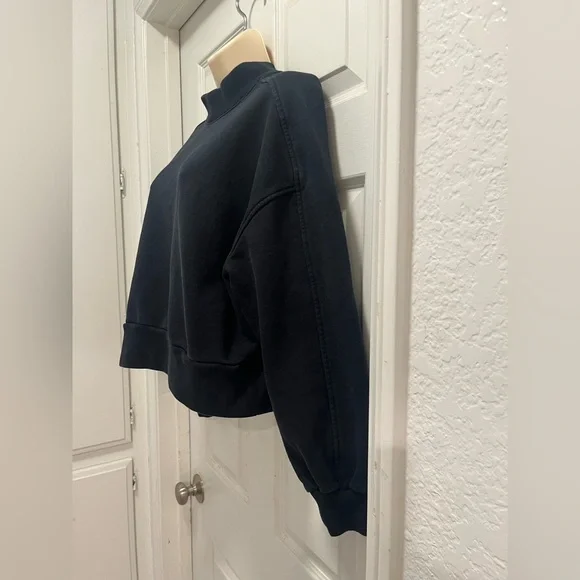 Everlane The Laid-Back Sweatshirt Black Organic cotton - Large - EUC - Picture 9 of 13